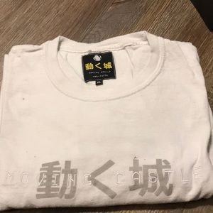 Moving castle world wide white long sleeve